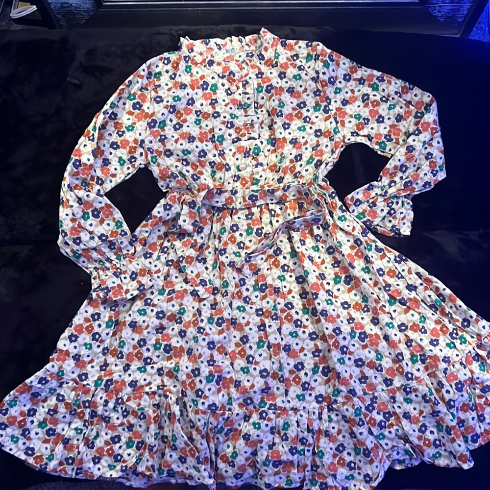 Girl floral printed dress